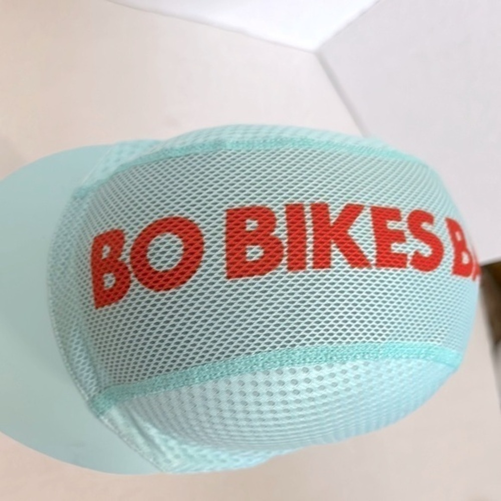 BONTRAGER Bo Bikes Bama Aqua Mesh cycle Cap with Red Lettering